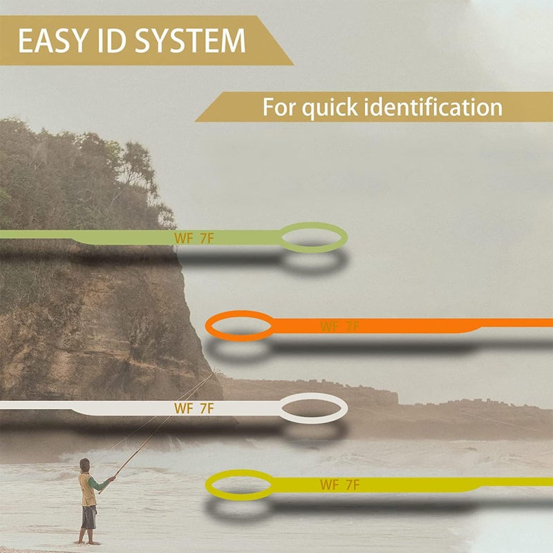 Riverruns Fly Fishing Floating Line with Welded Loop Weight Forward Fly Lines 85FT WF3 4 5 6 7 8F (Green+Yellow, WF3F) - Image 5